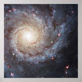 Póster Galaxia espiral Messier 74 (M74) | NGC 628 | Hubbl