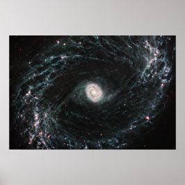 Póster Galaxia espiral NGC 1433 | MIRI | JWST