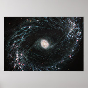 Póster Galaxia espiral NGC 1433 MIRI JWST