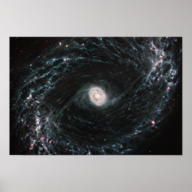 Póster Galaxia espiral NGC 1433 | MIRI | JWST (Frente)