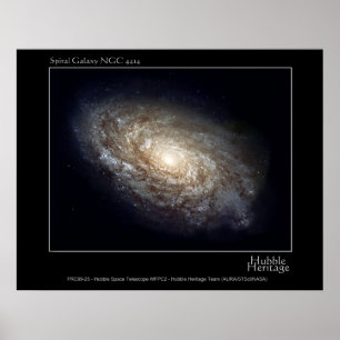 Póster Galaxia espiral NGC 4414 Telescopio Hubble Foto