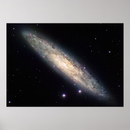 Póster Galaxia espiral perimetral NGC 253