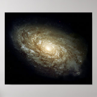 Póster Galaxia espiral y turbia