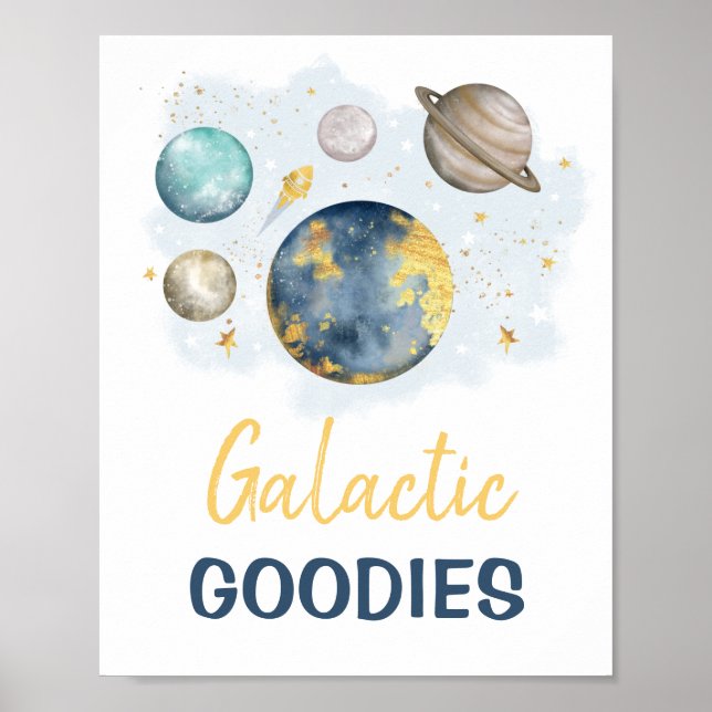 Póster Galaxia Galáctica Goodies Espacio Ultraterrestre N (Frente)