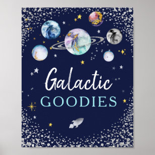 Póster Galaxia Galáctica Goodies Space Poster de cumpleañ