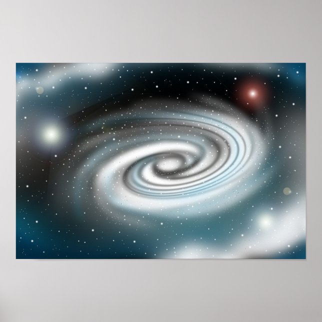 Póster Galaxia infinitamente en expansión. (Frente)
