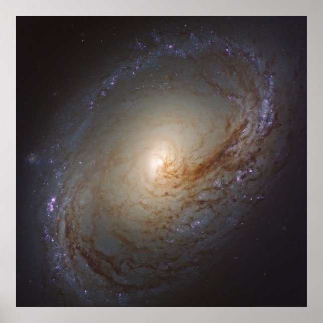 Póster Galaxia Lenticular Barrada Ngc 3368 (Frente)