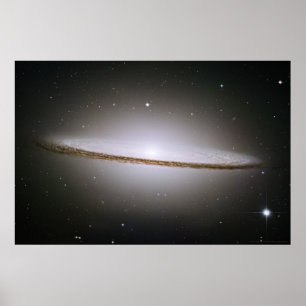 Póster Galaxia M104 36x24 (33x22) del sombrero