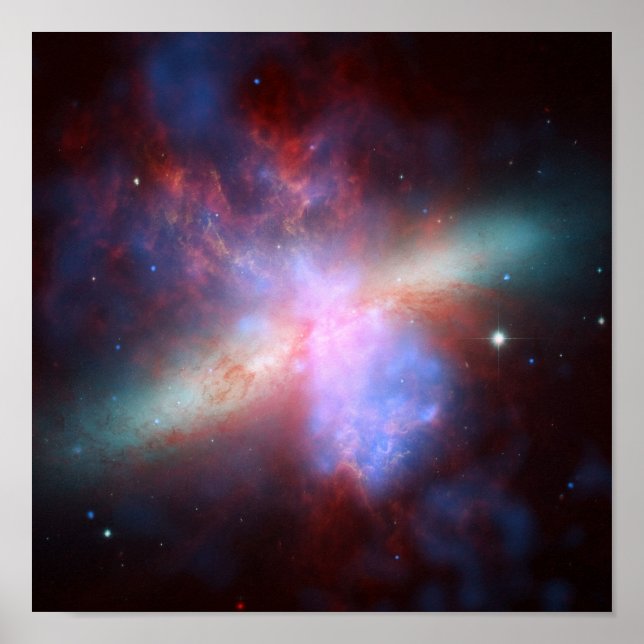 Póster Galaxia M82 (Frente)