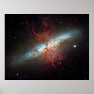 Póster Galaxia M82 de Starburst