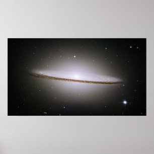 Póster Galaxia majestuosa M104 del sombrero de H