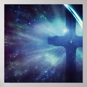 Póster Galaxia nacida de la cruz