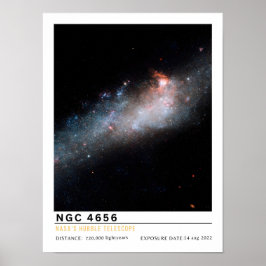 Póster Galaxia NGC 4656 Hockey Stick Educación Espacial