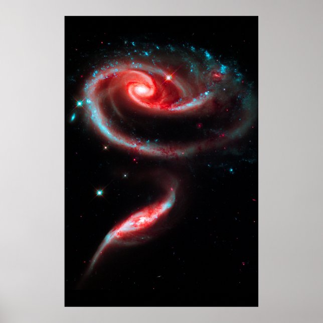 Póster Galaxia Rosa Roja (Frente)