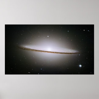 Póster Galaxia Sombrero, M 104, NGC 4594, IRAS 12373-1121