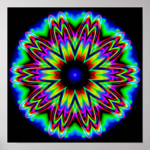 Póster Galaxia Sombrero Mandala
