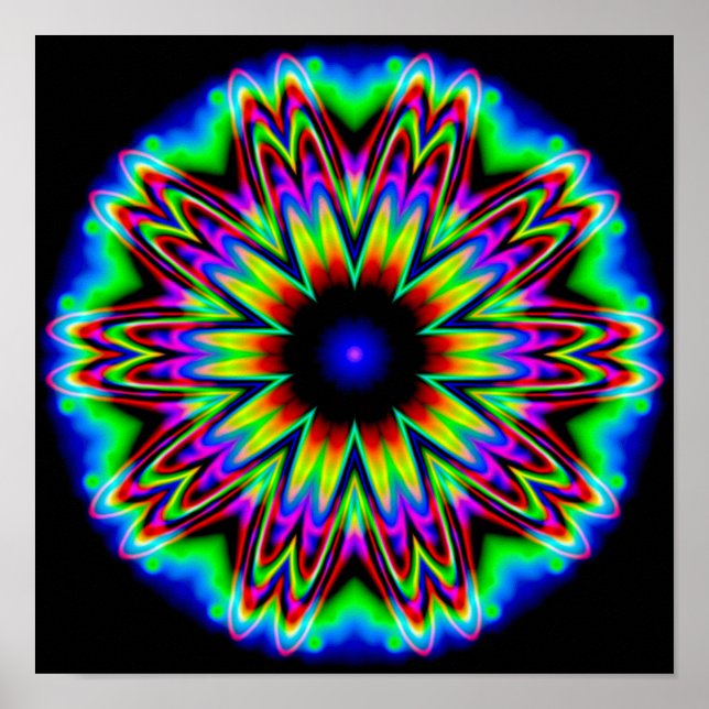 Póster Galaxia Sombrero Mandala (Frente)