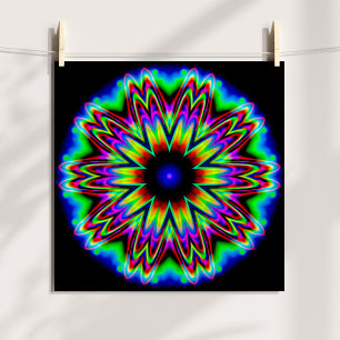 Póster Galaxia Sombrero Mandala