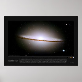 Póster Galaxia Sombrero (Messier 104, M104)