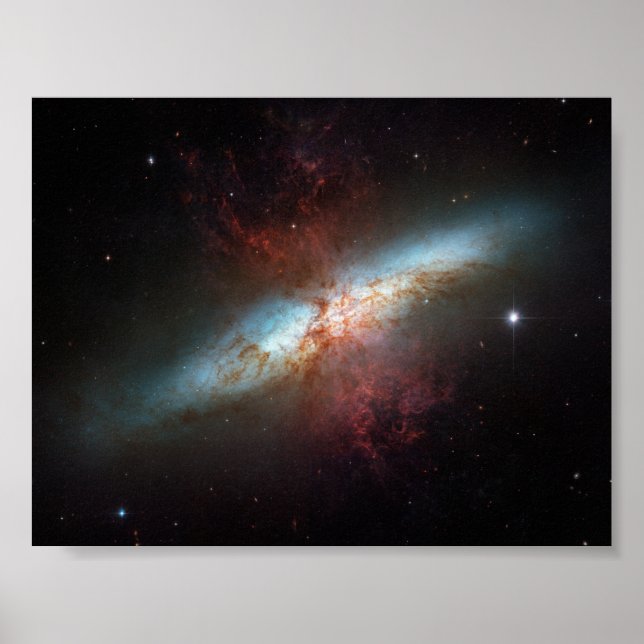 Póster Galaxia Starburst (Frente)