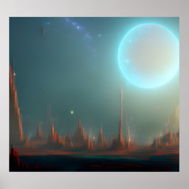 Póster Galaxia, Universo, Estrellas, Espacio Ultraterrest