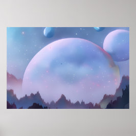 Póster Galaxia, Universo, Estrellas, Espacio Ultraterrest