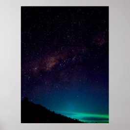 Póster Galaxia Vía Láctea Cielo Nocturno Estrellado Celes