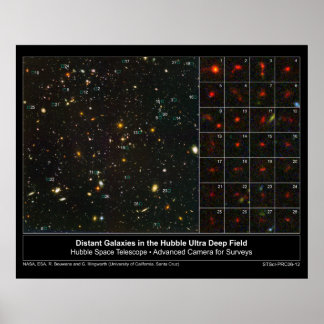 Póster Galaxias lejanasInUltraDeepField-20