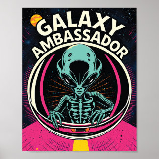 Póster Galaxy Ambassador Alien