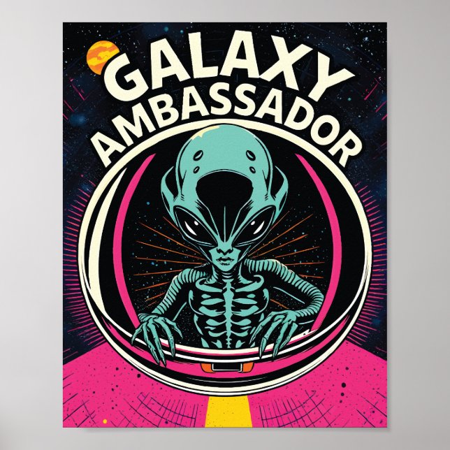 Póster Galaxy Ambassador Alien (Frente)