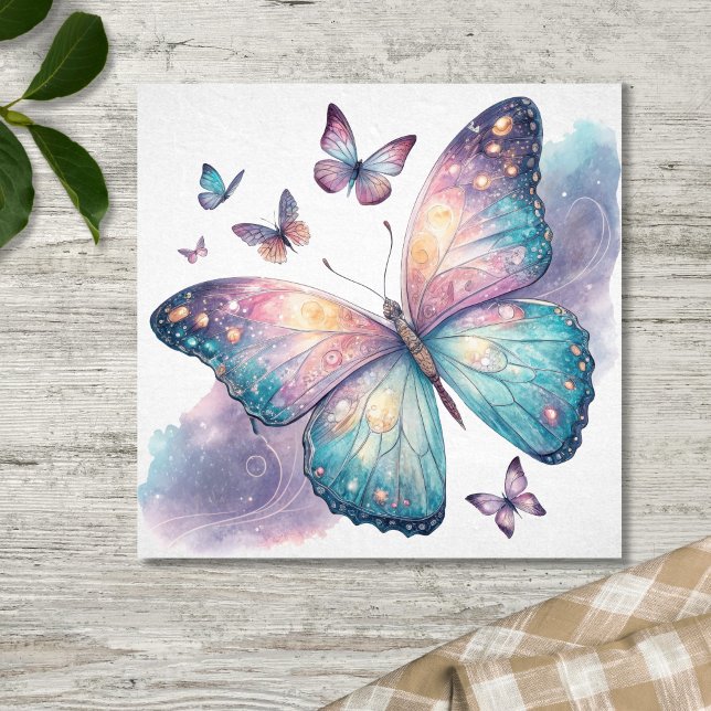 Póster Galaxy Butterfly with Pastel Celestial Wings  (Subido por el creador)
