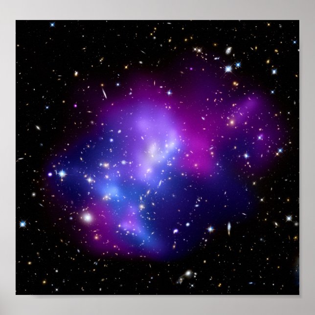 Póster Galaxy Cluster MACS J0717 (Telescopio Hubble) (Frente)