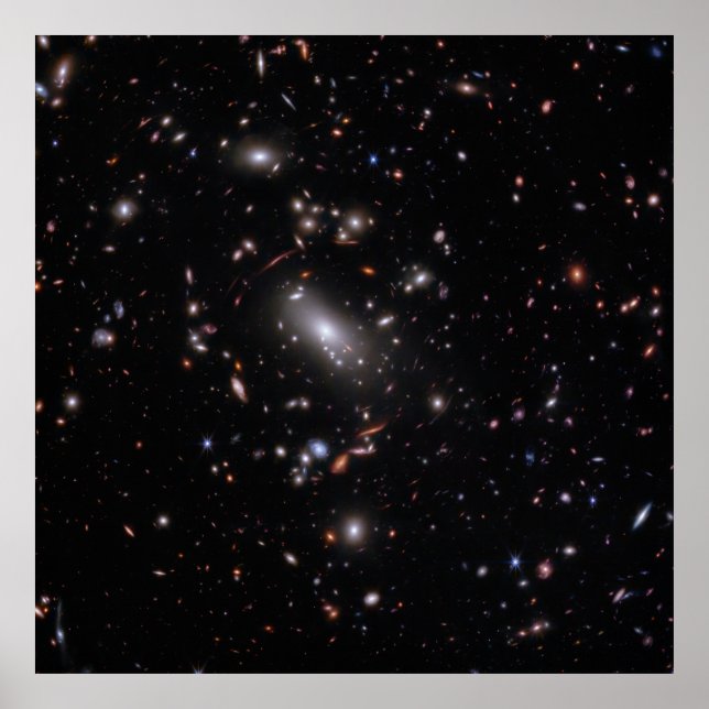 Póster Galaxy Cluster MACS J1423 (imagen de NIRCam) (Frente)