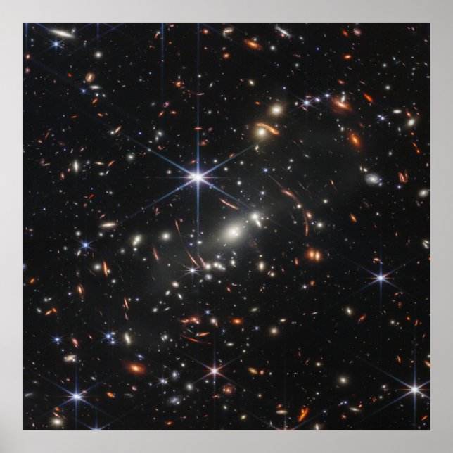 Póster Galaxy Cluster Smacs 0723. (Frente)