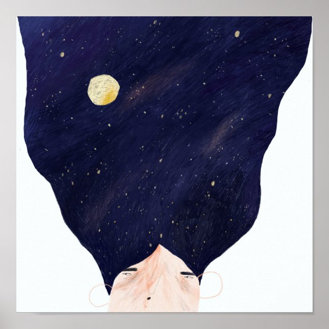 Póster Galaxy Hair (Frente)