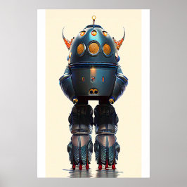 Póster Galaxy King Robot B-21 Wombott