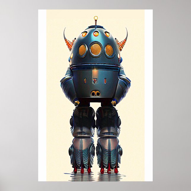 Póster Galaxy King Robot B-21 Wombott (Frente)
