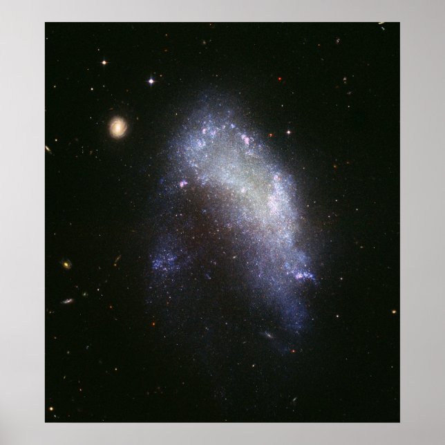 Póster Galaxy NGC 1427A se sumerge hacia la galaxia de Fo (Frente)