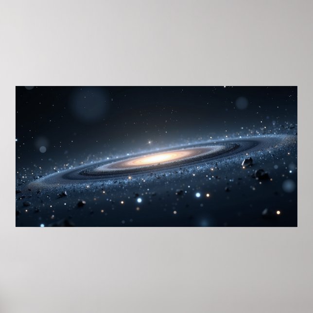 Póster Galaxy Night Sky Wall Art – Deep Space  (Frente)
