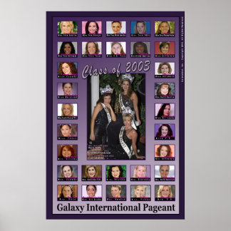 Póster Galaxy Pageant Class of 2003