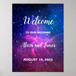 Póster Galaxy Stars Welcome Poster