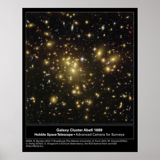 Póster GalaxyClusterAbell1689-2003-01a (Frente)