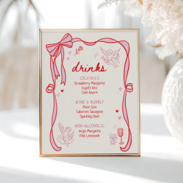 Póster Galentine's Day Party Downloadable Drinks