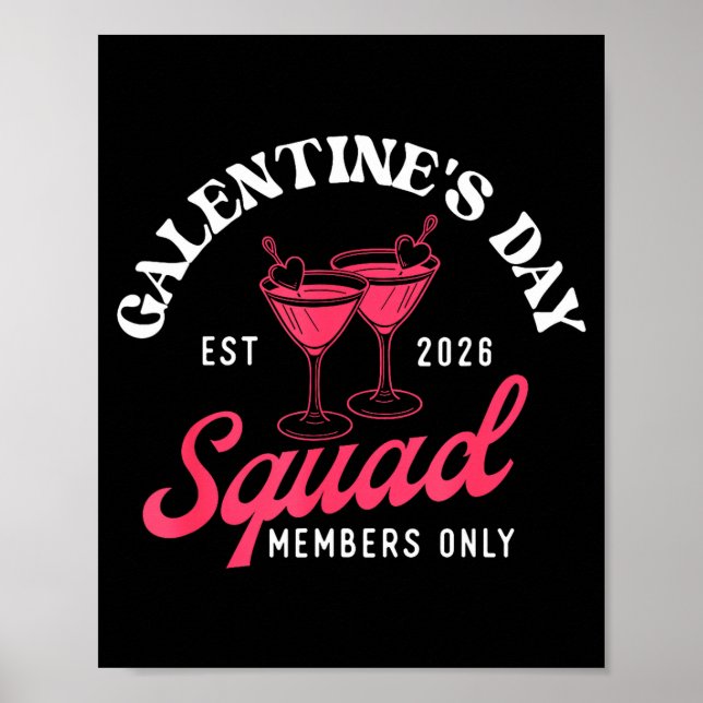 Póster Galentine's Day Squad - Galentine's Day Gals Siste (Frente)