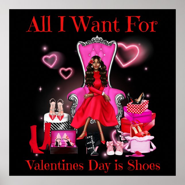 Póster Galentines Valentine Mujeres Mujeres Amor Galentin (Frente)