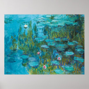 Póster Galería Claude Monet Water Lilies NymphéasHD