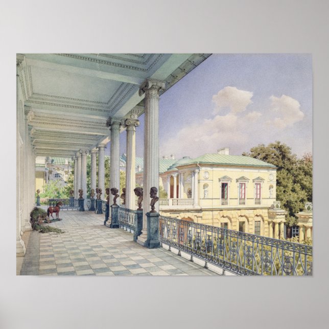 Póster Galería de Cameron en Tsarskoye Selo, 1859 (Frente)