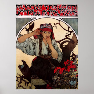 Póster Galería de coros de profesores de Alphonse Mucha M