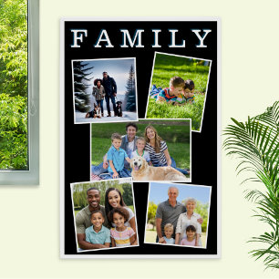 Póster Galería de Fotos Familiares Elegantes