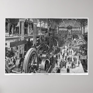 Póster Galería de Máquinas Eléctricas de Francia